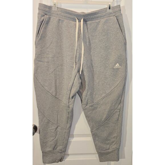 Men's adidas Solid Color Loose Casual Breathable SportsJoggers Gray XXL - Picture 1 of 6